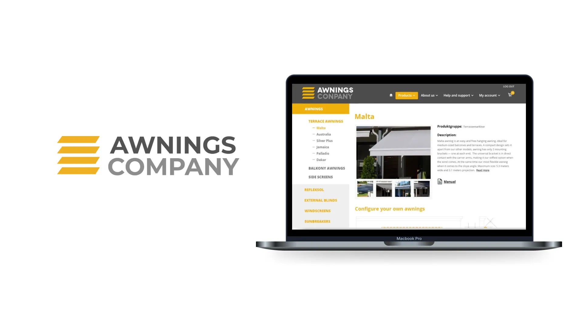 Magora IT company project: Awnings