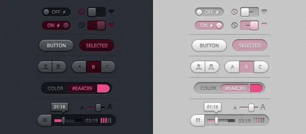 UI control colours