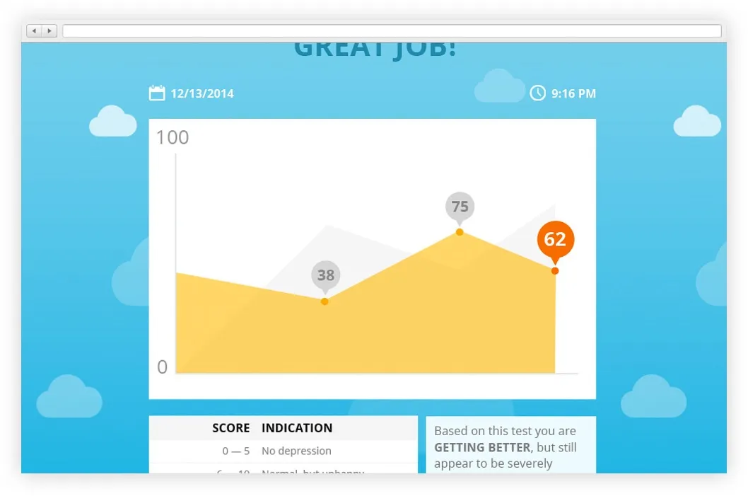 Cognitive trainer gamification example