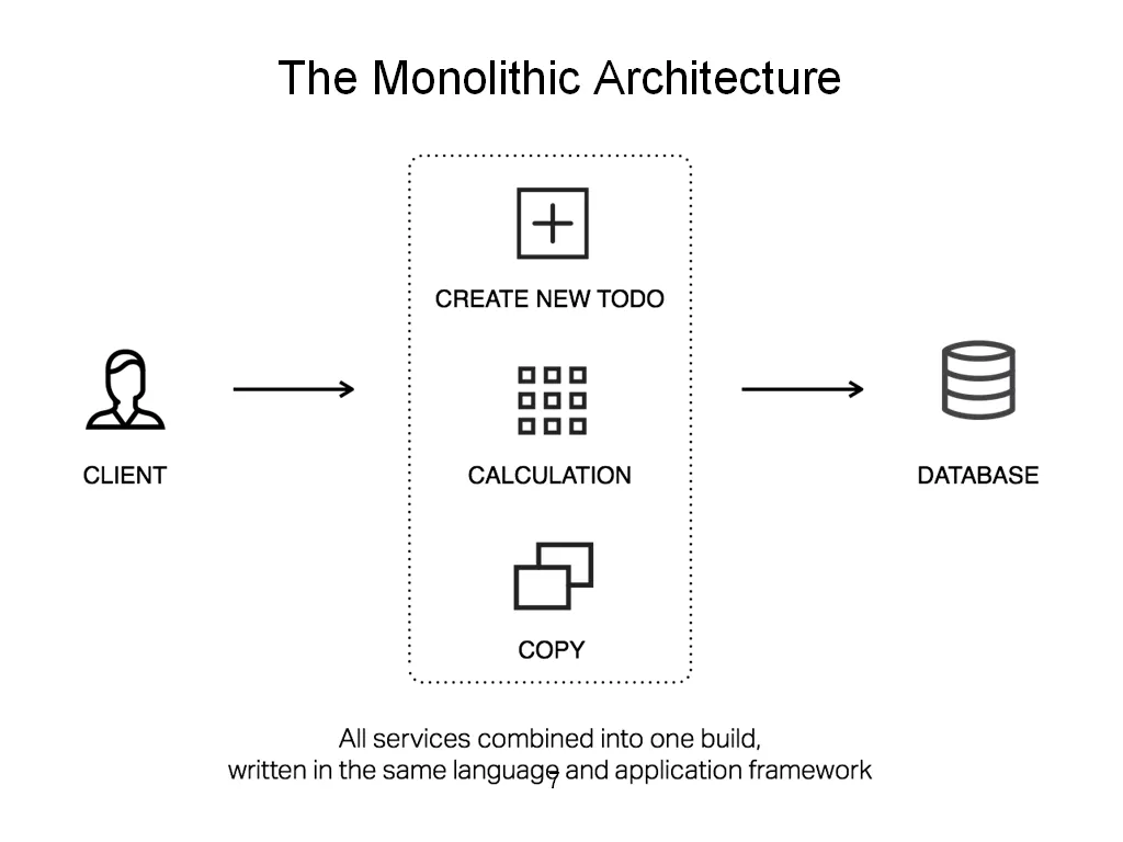 Monolithic architecture